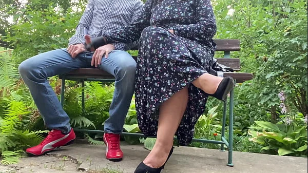 Cum for hot milf cuckold hubby right outside