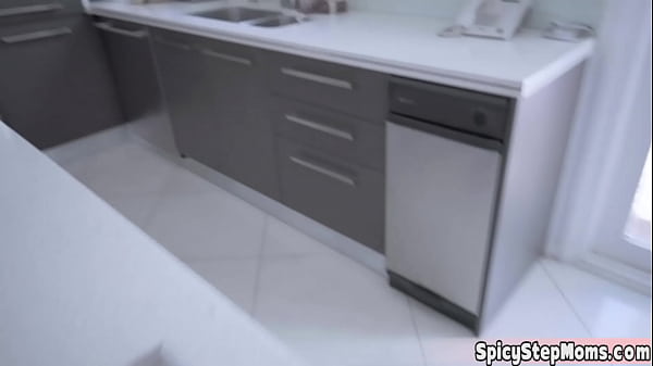 Busty Italian stepmother POV style taboo sex with stepson